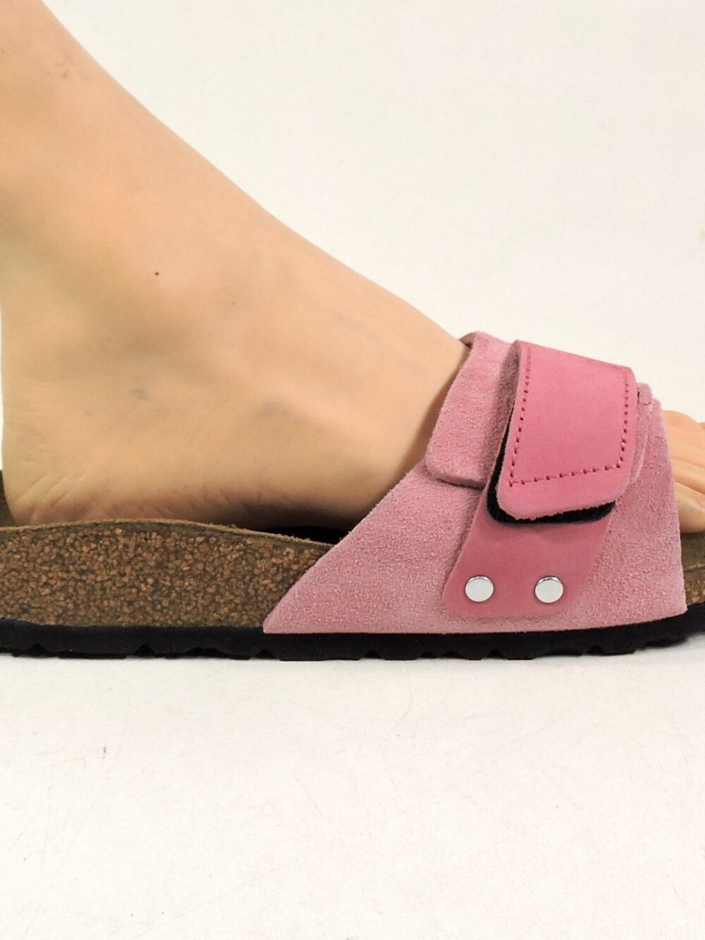 BIRKENSTOCK 🇩🇪 WOMEN'S PINK SOFT LEATHER COMFORT FLAT SUMMER SANDALS - Picture 5 of 7